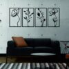 Set floral – 4 piezas, 40 × 120 cm